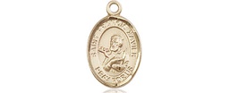 [9037KT] 14kt Gold Saint Francis Xavier Medal