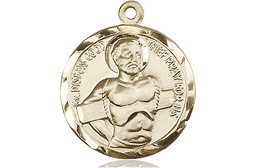 [5436KT] 14kt Gold Dismas Medal