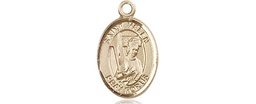 [9043KT] 14kt Gold Saint Helen Medal