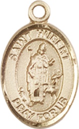 [9045KT] 14kt Gold Saint Hubert of Liege Medal