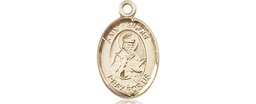 [9049KT] 14kt Gold Saint Isidore of Seville Medal
