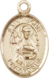 [9056KT] 14kt Gold Saint John the Apostle Medal
