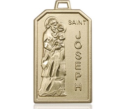 [5722KT] 14kt Gold Saint Jospeh Medal