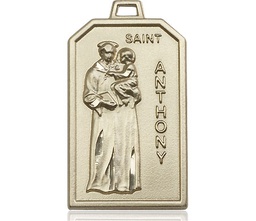 [5723KT] 14kt Gold Saint Anthony Medal
