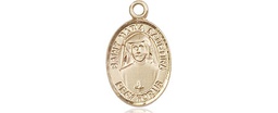 [9069KT] 14kt Gold Saint Maria Faustina Medal