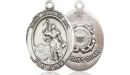 [8053SS3] Sterling Silver Saint Joan of Arc  Coast Guard Medal