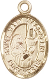 [9071KT] 14kt Gold Saint Mary Magdalene Medal