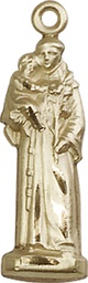 [5933KT] 14kt Gold Saint Anthony Medal