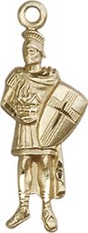 [5936KT] 14kt Gold Saint Florian Medal
