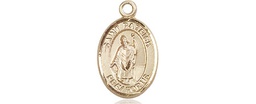 [9084KT] 14kt Gold Saint Patrick Medal