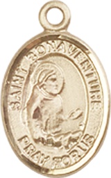 [9085KT] 14kt Gold Saint Bonaventure Medal