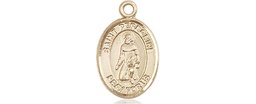 [9088KT] 14kt Gold Saint Peregrine Laziosi Medal