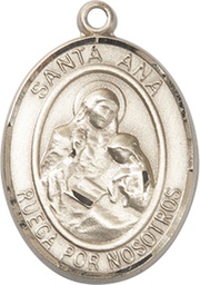 [7002SPKT] 14kt Gold Santa Ana Medal