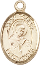 [9096KT] 14kt Gold Saint Robert Bellarmine Medal