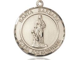 [7006RDSPKT] 14kt Gold Santa Barbara Medal