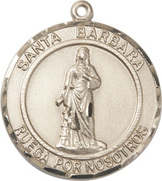 [7006RDSPKT] 14kt Gold Santa Barbara Medal