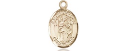 [9100KT] 14kt Gold Saint Sebastian Medal