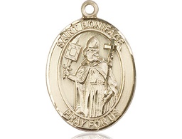 [7009KT] 14kt Gold Saint Boniface Medal