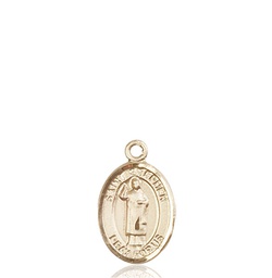 [9104KT] 14kt Gold Saint Stephen the Martyr Medal