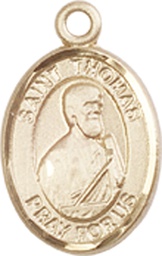 [9107KT] 14kt Gold Saint Thomas the Apostle Medal