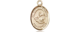 [9108KT] 14kt Gold Saint Thomas Aquinas Medal