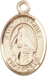 [9110KT] 14kt Gold Saint Veronica Medal