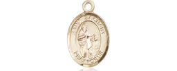 [9116KT] 14kt Gold Saint Zachary Medal