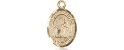 [9121KT] 14kt Gold Saint Valentine of Rome Medal
