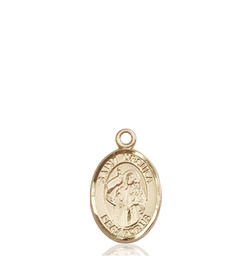 [9127KT] 14kt Gold Saint Ursula Medal