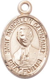 [9131KT] 14kt Gold Saint Marcellin Champagnat Medal