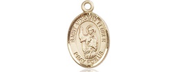 [9201KT] 14kt Gold Saint Vincent Ferrer Medal