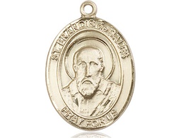 [7035KT] 14kt Gold Saint Francis de Sales Medal