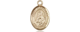 [9215KT] 14kt Gold Saint Alexandra Medal