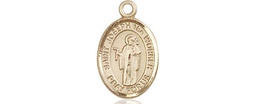 [9220KT] 14kt Gold Saint Joseph the Worker Medal