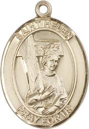 [7043KT] 14kt Gold Saint Helen Medal