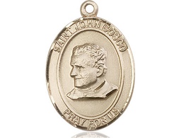 [7055KT] 14kt Gold Saint John Bosco Medal