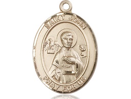 [7056KT] 14kt Gold Saint John the Apostle Medal