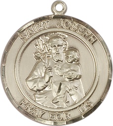 [7058RDKT] 14kt Gold Saint Joseph Medal