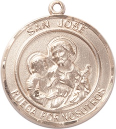 [7058RDSPKT] 14kt Gold San Jose Medal