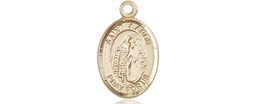 [9254KT] 14kt Gold Saint Aaron Medal