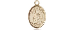 [9258KT] 14kt Gold Saint Isaiah Medal