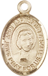 [9262KT] 14kt Gold Saint John Baptist de la Salle Medal