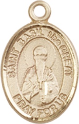 [9275KT] 14kt Gold Saint Basil the Great Medal