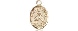 [9282KT] 14kt Gold Saint John Vianney Medal
