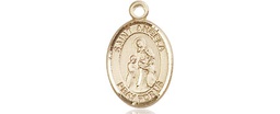 [9284KT] 14kt Gold Saint Angela Merici Medal