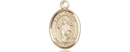 [9293KT] 14kt Gold Saint Aedan of Ferns Medal
