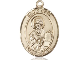[7086KT] 14kt Gold Saint Paul the Apostle Medal