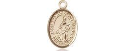 [9304KT] 14kt Gold Saint Thomas of Villanova Medal