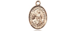[9317KT] 14kt Gold Saint Anthony of Egypt Medal