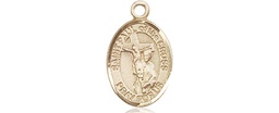 [9318KT] 14kt Gold Saint Paul of the Cross Medal